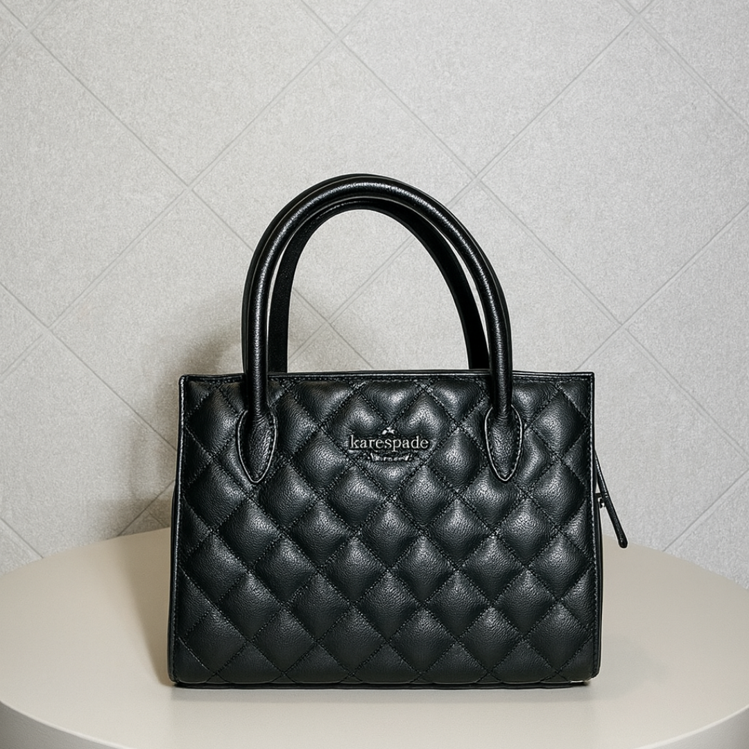 Aurora Luxe Bag Quilted Tote HandBag for Women-Elegant PU Leather Handbag