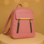 Caramel Finishing Veagn Leather Backpack For Women– Stylish & Functional Everyday Bagc