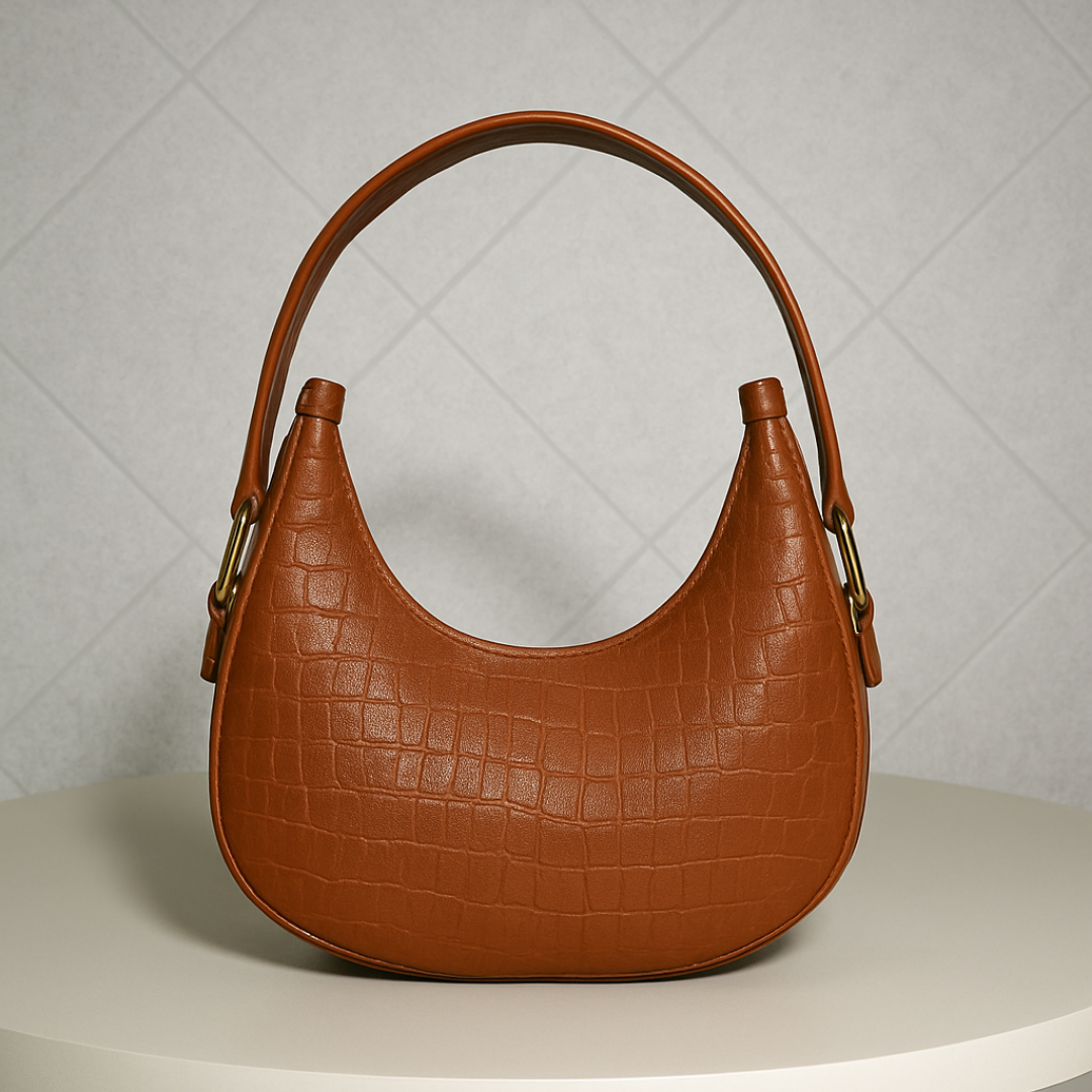 Crescent Design Shoulder Handbag–Premium Minimalist Handbag