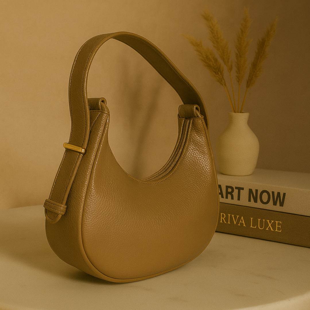 Crescent Design Shoulder Handbag–Premium Minimalist Handbag