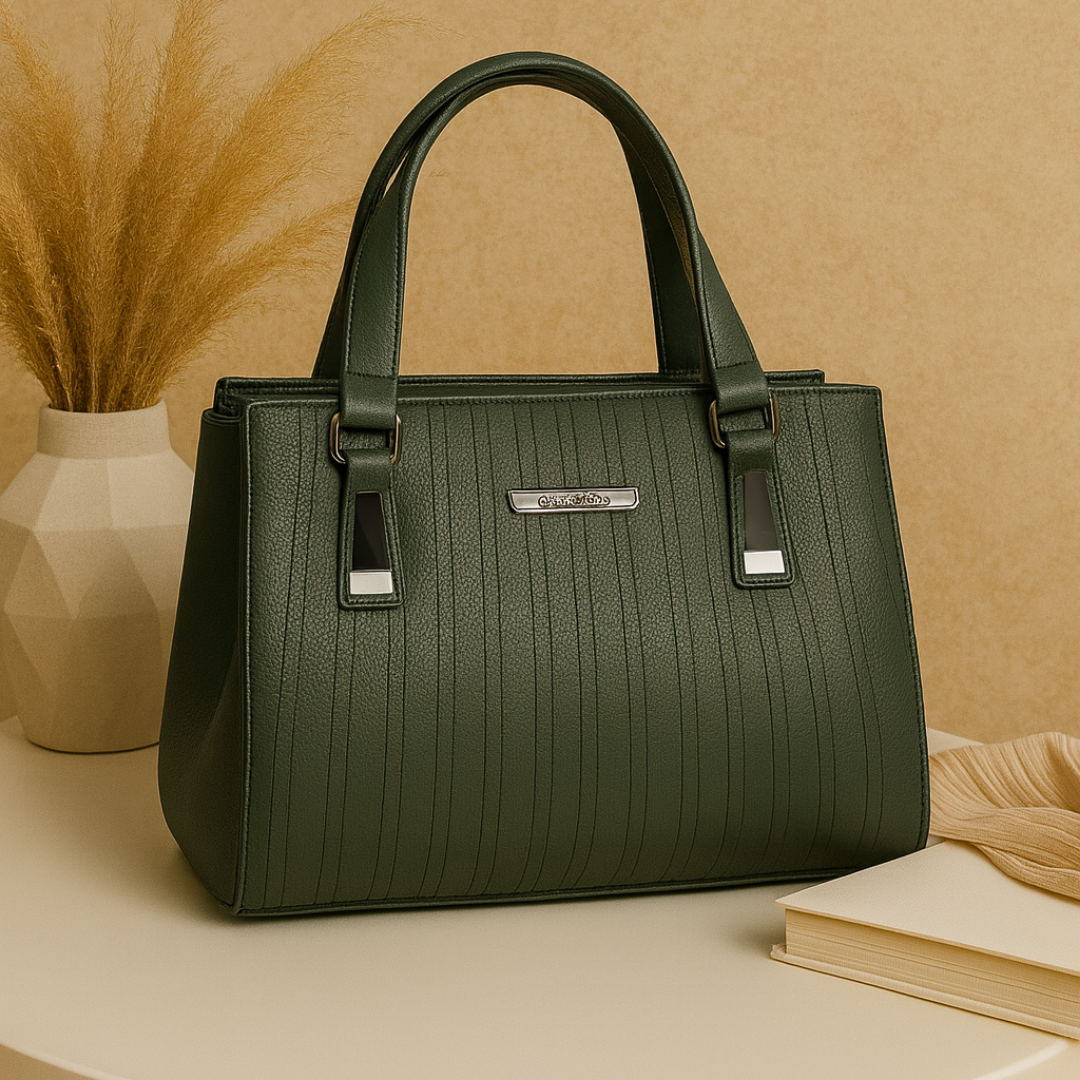 Elara Textura Classic Tote HandBag for Women-Premium PU Leather Elegant Handbag