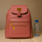 Premium Vegan Leather Backpacks with Gold Detailing – Stylish & Functional