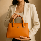 Caramel Brown Structured Tote HandBags For Women– Premium Everyday Handbag