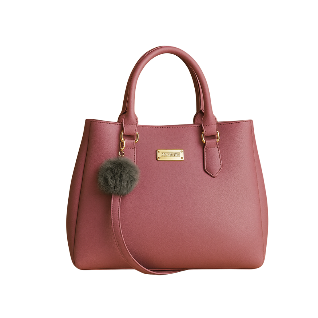 Mocha Charm Structured Tote handbag For Women