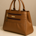 Blush Structured Tote Handbag For Women