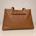 Blush Structured Tote Handbag For Women