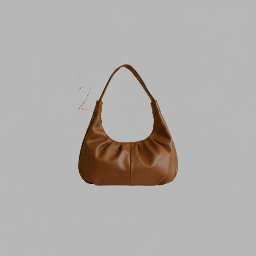 Premium Brown Faux Leather Everyday Handbag