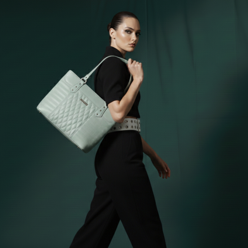 Soft Green Elegant Shoulder Bag