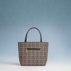 Classic Tan Printed Tote Handbag