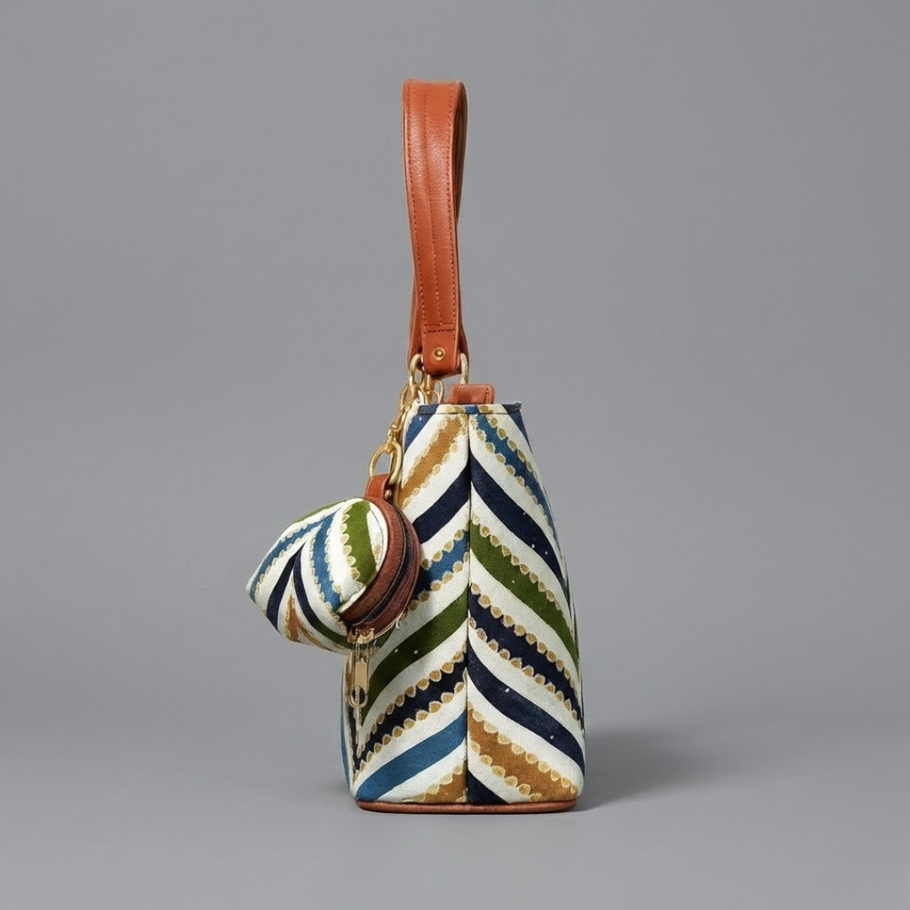 Multicolor Printed Ladies Handbag