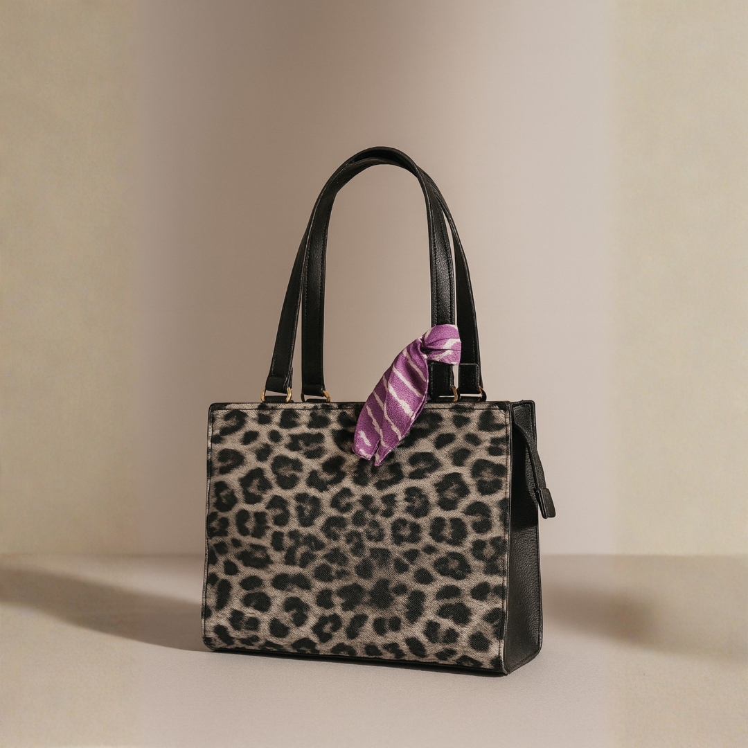 Leopard Charm Handbag