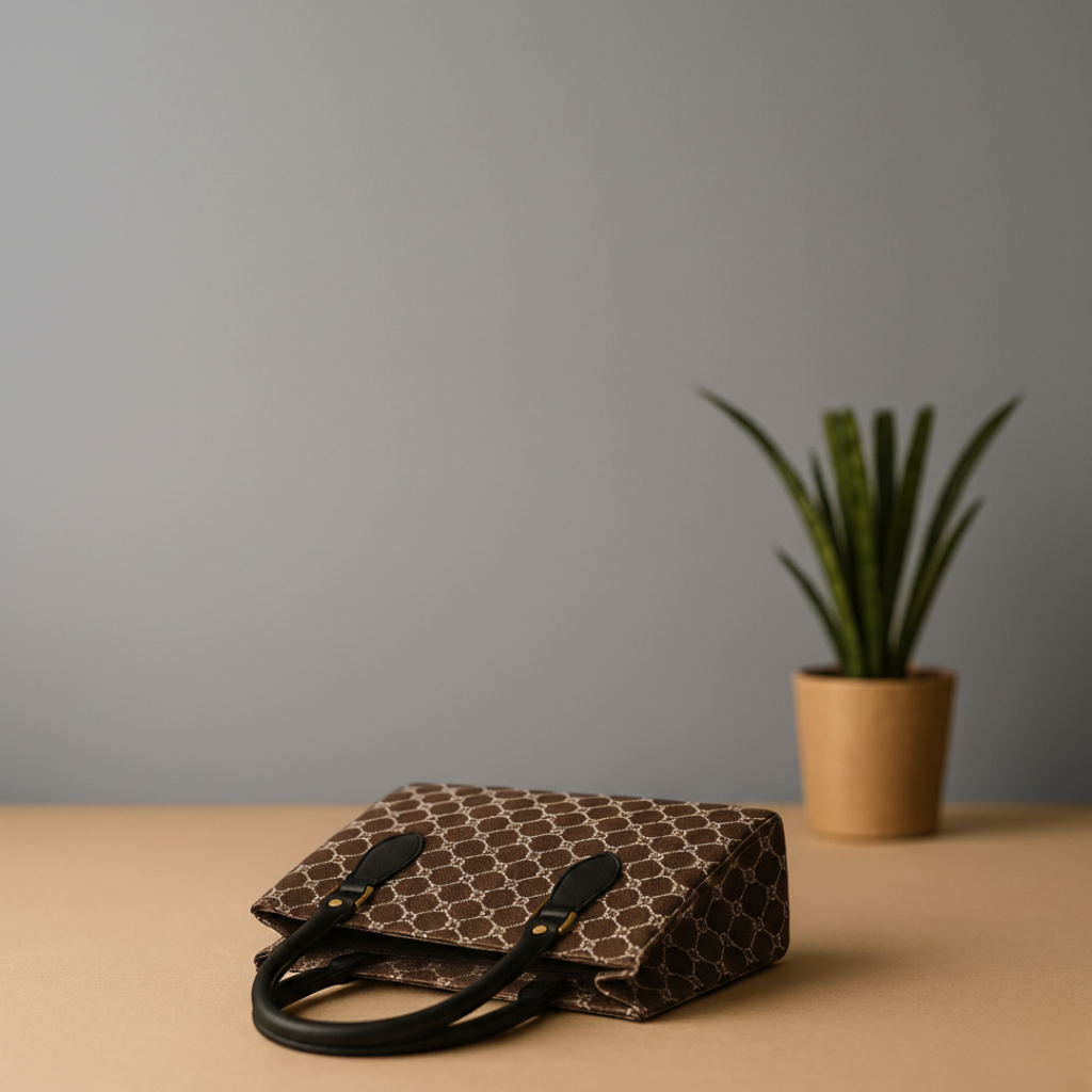 Premium Brown Designer Pattern Office & Daily Use Handbag